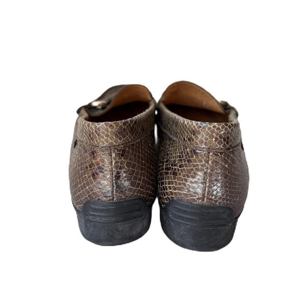 Mephisto Natala Reptile Embossed Horse Bit‎ Loafers Size 7.5 Dark Oak Boa Snake - Picture 7 of 9